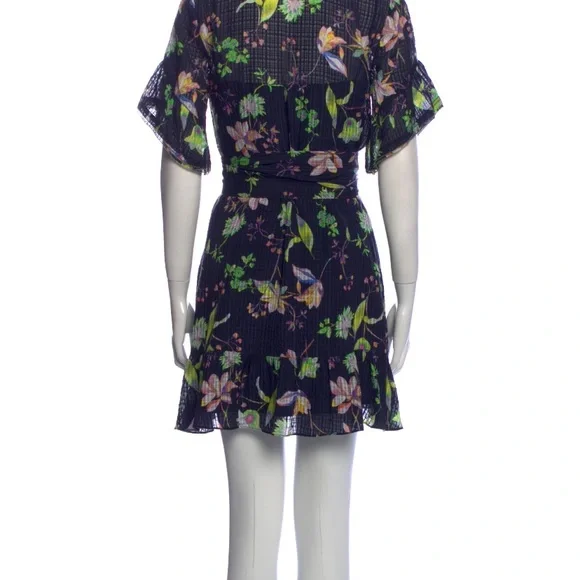 Tanya Taylor Floral Navy Dress - Picture 3 of 5